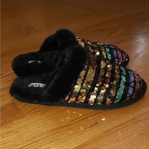 Torrid sequin furlined slippers